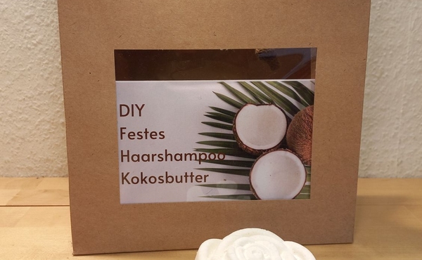 DIY Set Festes Haarshampoo Kokosbutter